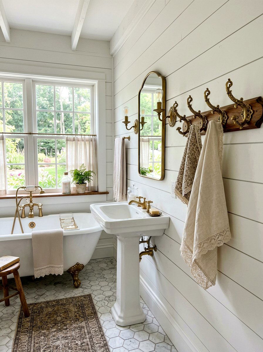 Vintage Style Wall Hook - 30 robe hook bathroom ideas
