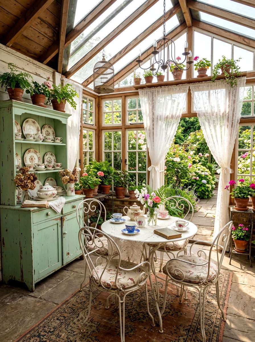 Vintage Sunroom - 30 sunroom decor ideas