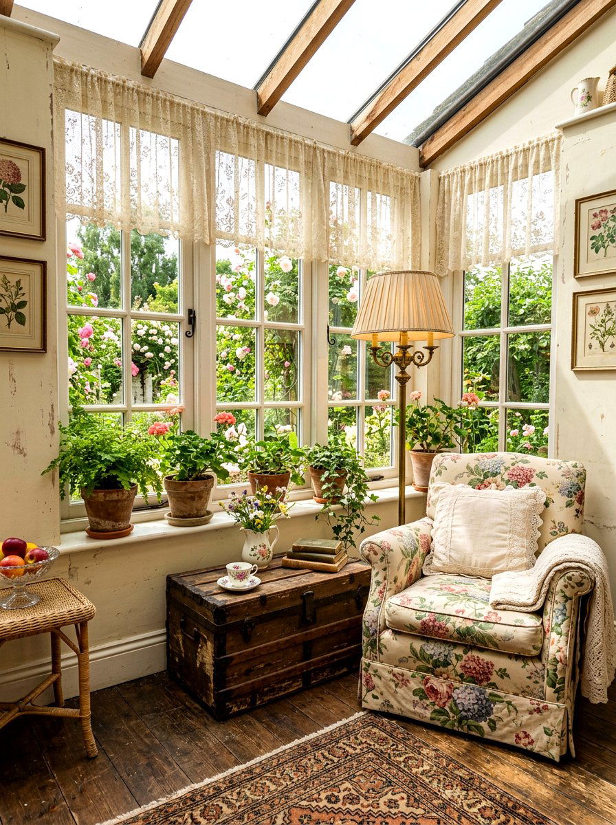 Vintage Sunroom Decor - 30 sunroom reading nook ideas