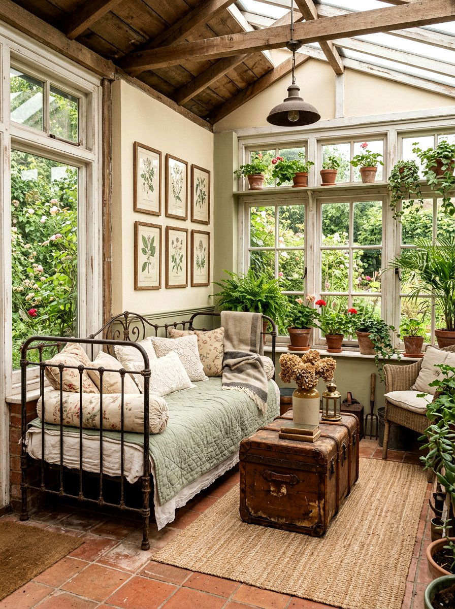 Vintage Sunroom - 30 cozy sunroom ideas