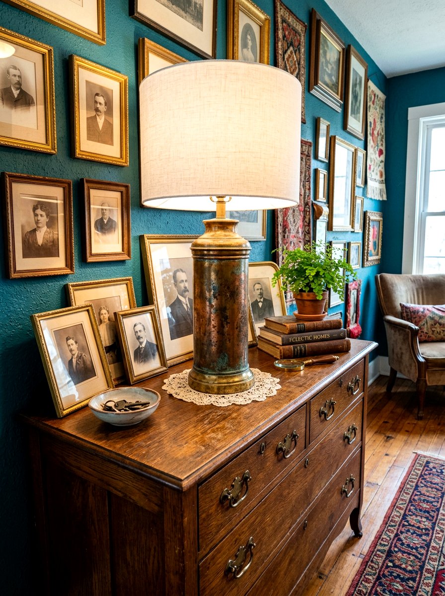 Vintage Table Lamp - 30 foyer lamp styling ideas
