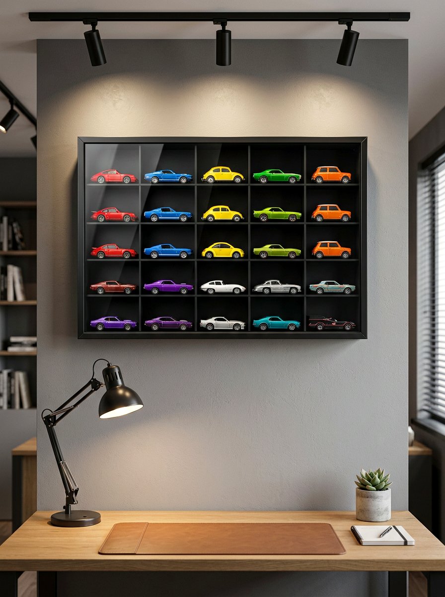 Vintage Toy Car Shadow Box - 30 vintage toy decor ideas