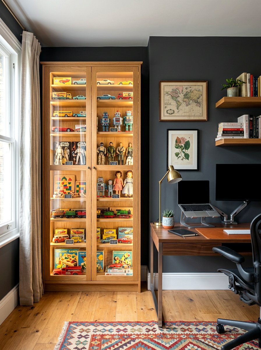 Vintage Toy Display - 30 childhood bedroom revival ideas