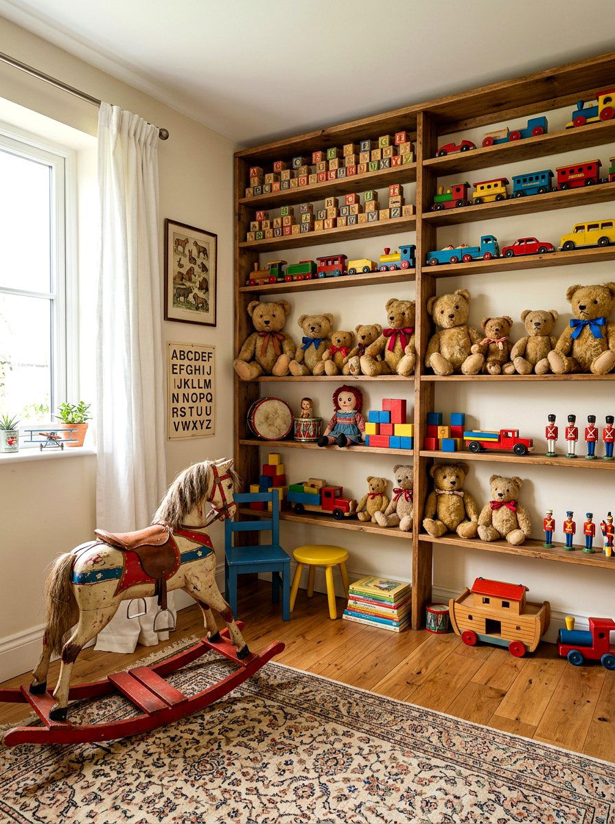 Vintage Toy Nursery - 30 vintage baby room ideas