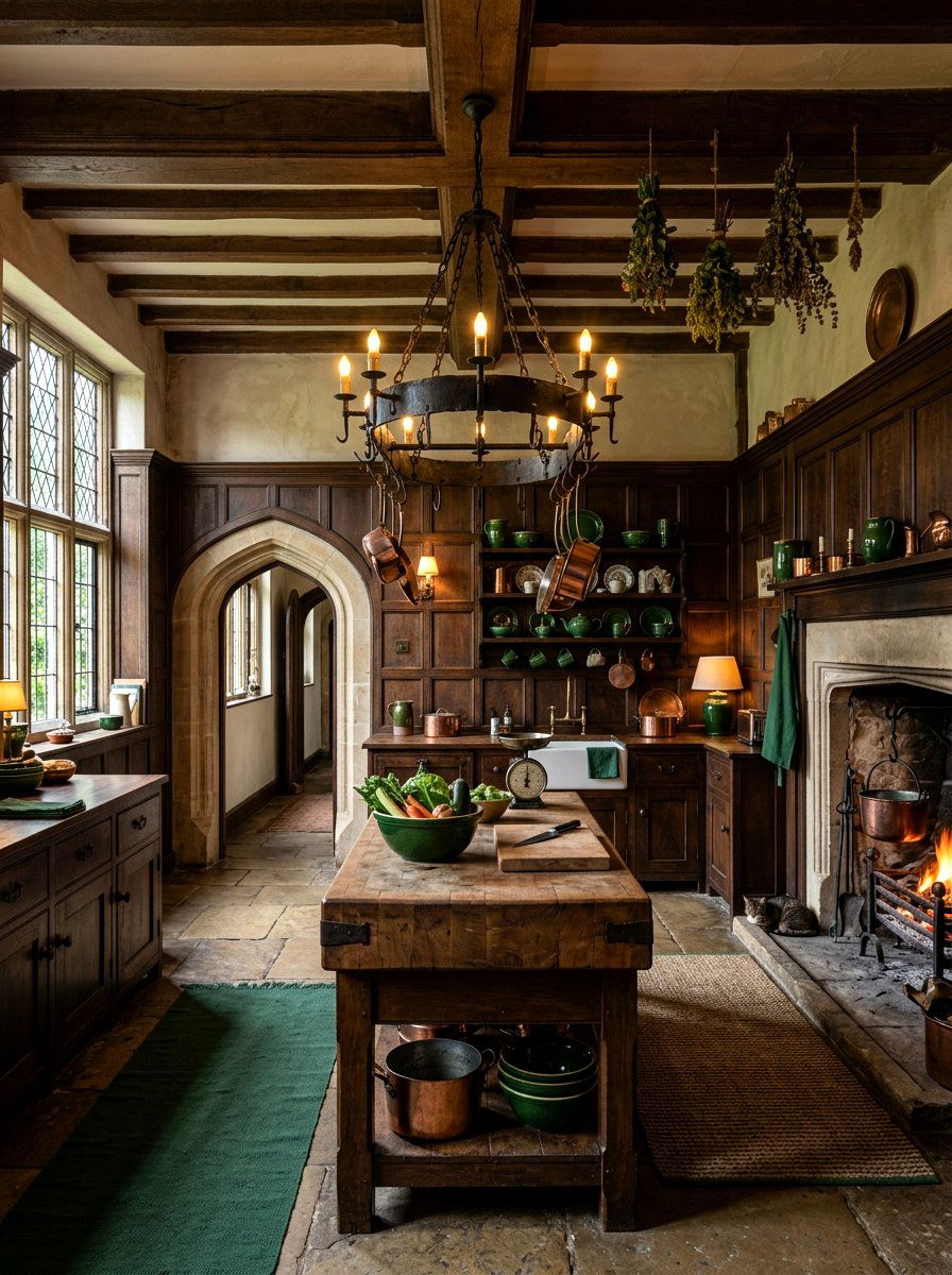 Vintage Tudor Kitchen - 30 storybook kitchen ideas