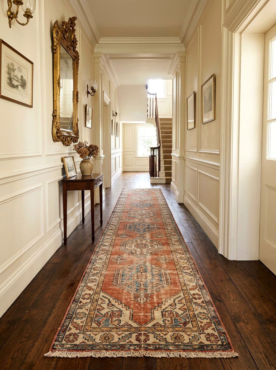 Vintage Turkish runner - 30 hallway runner ideas