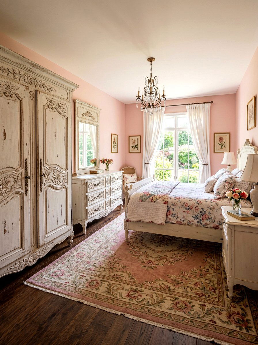 Vintage White Furniture - 30 princess bedroom ideas