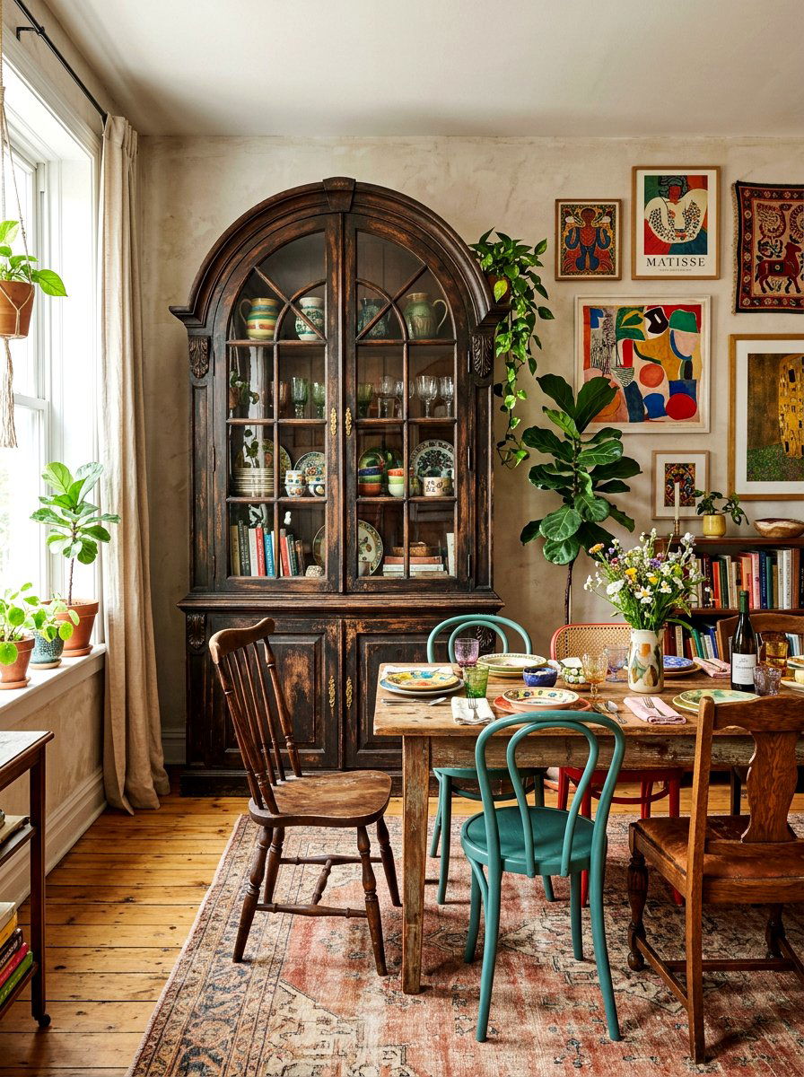Vintage Wood Arched Cabinet - 30 arched cabinet ideas