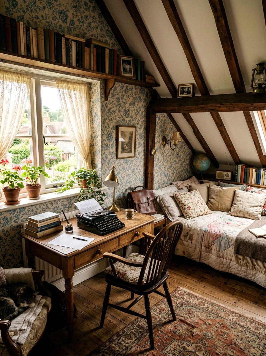 Vintage Writer Loft Attic - 30 attic studio ideas