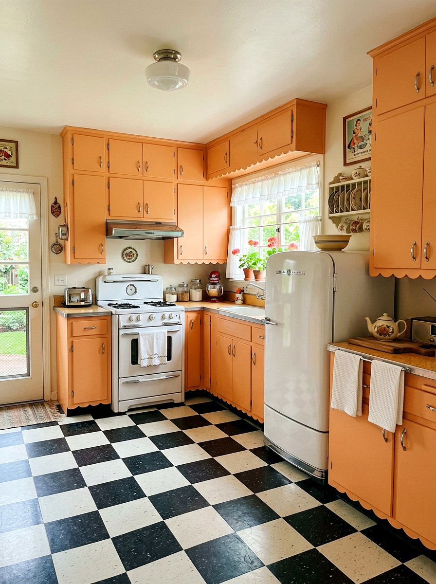 Vintage apricot kitchen - 30 apricot kitchen ideas