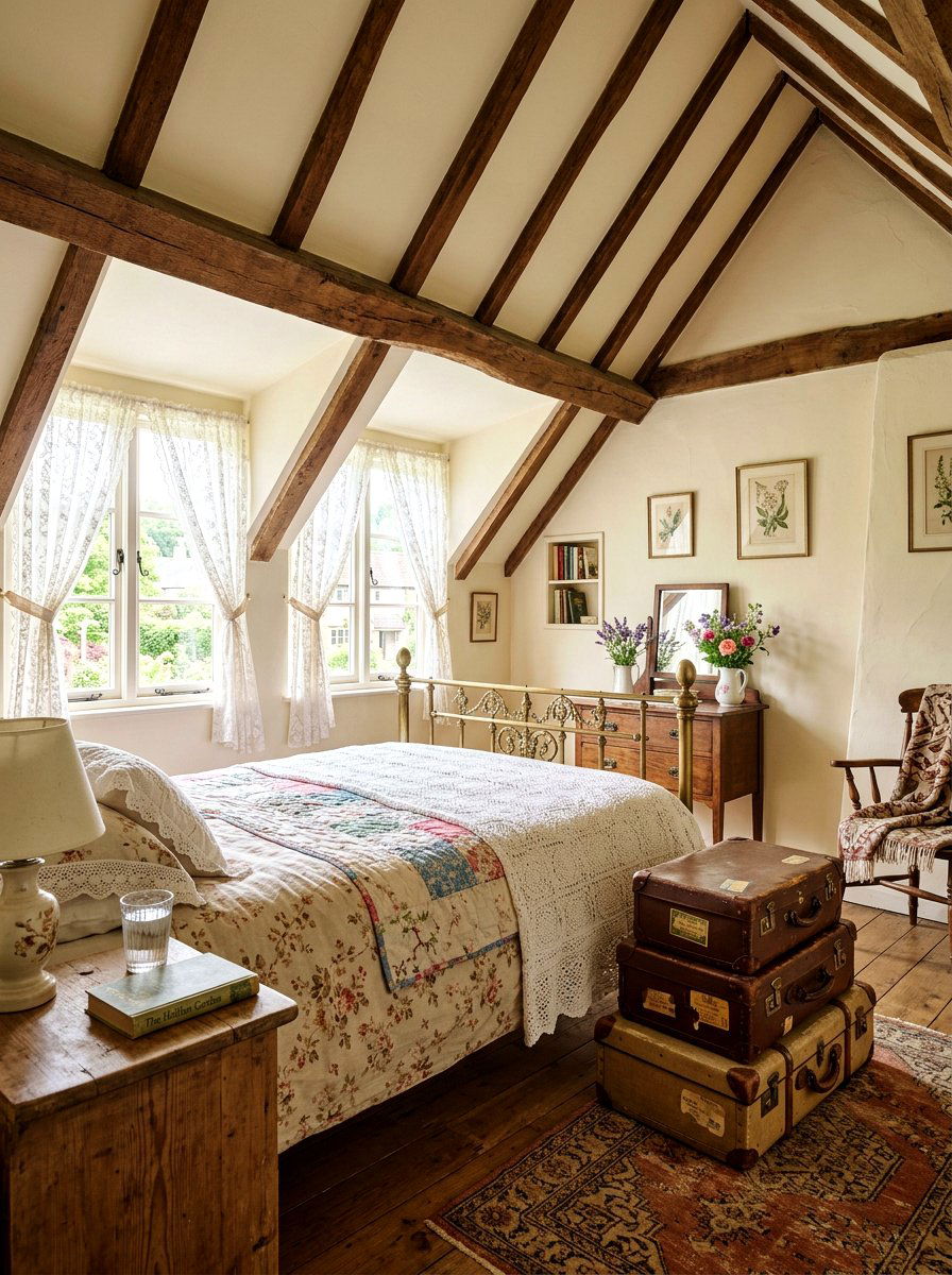 Vintage attic guest room - 30 attic guest room ideas