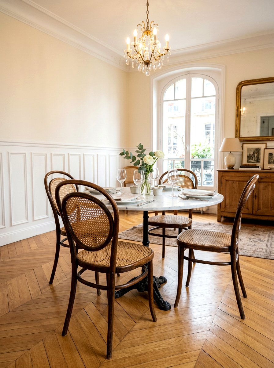Vintage bentwood cane chairs - 30 cane dining chair ideas
