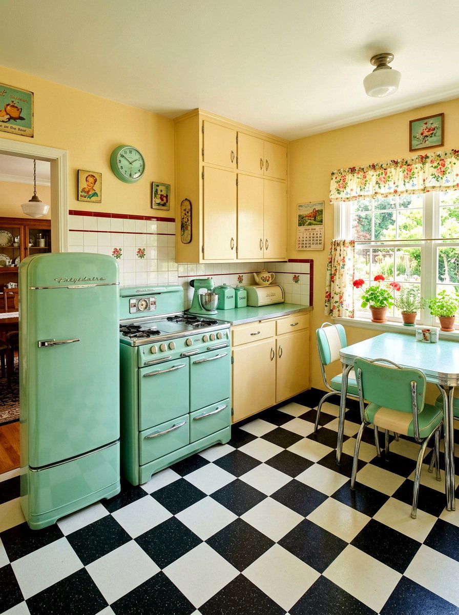 Vintage buttercream kitchen retro appliances - 30 buttercream kitchen ideas