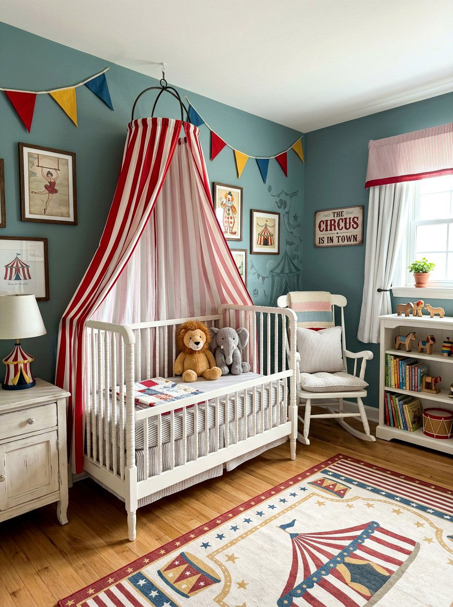 Vintage circus nursery - 30 vintage circus decor ideas