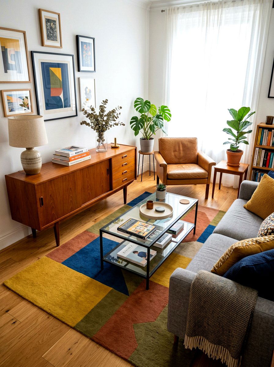Vintage furniture mix - 30 viral apartment decor ideas