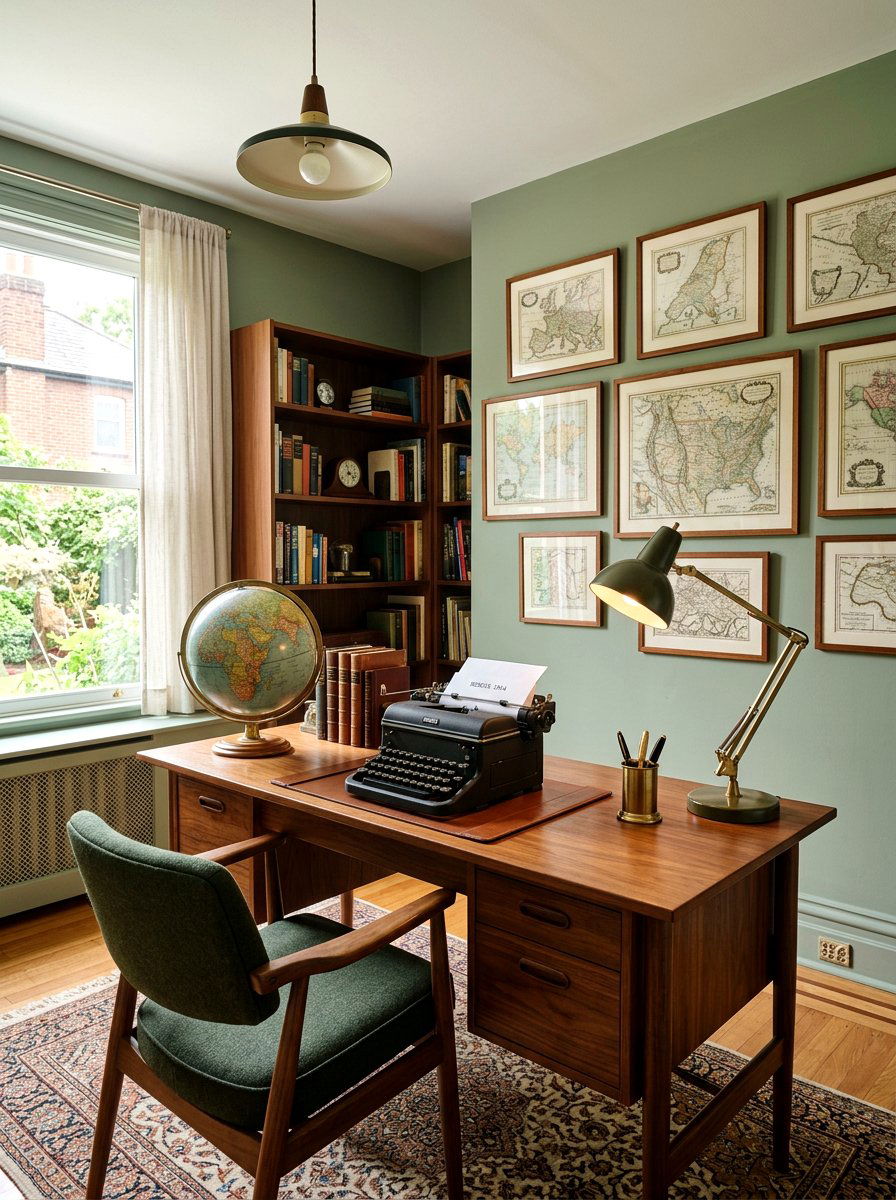 Vintage home office - 30 cozy home office ideas