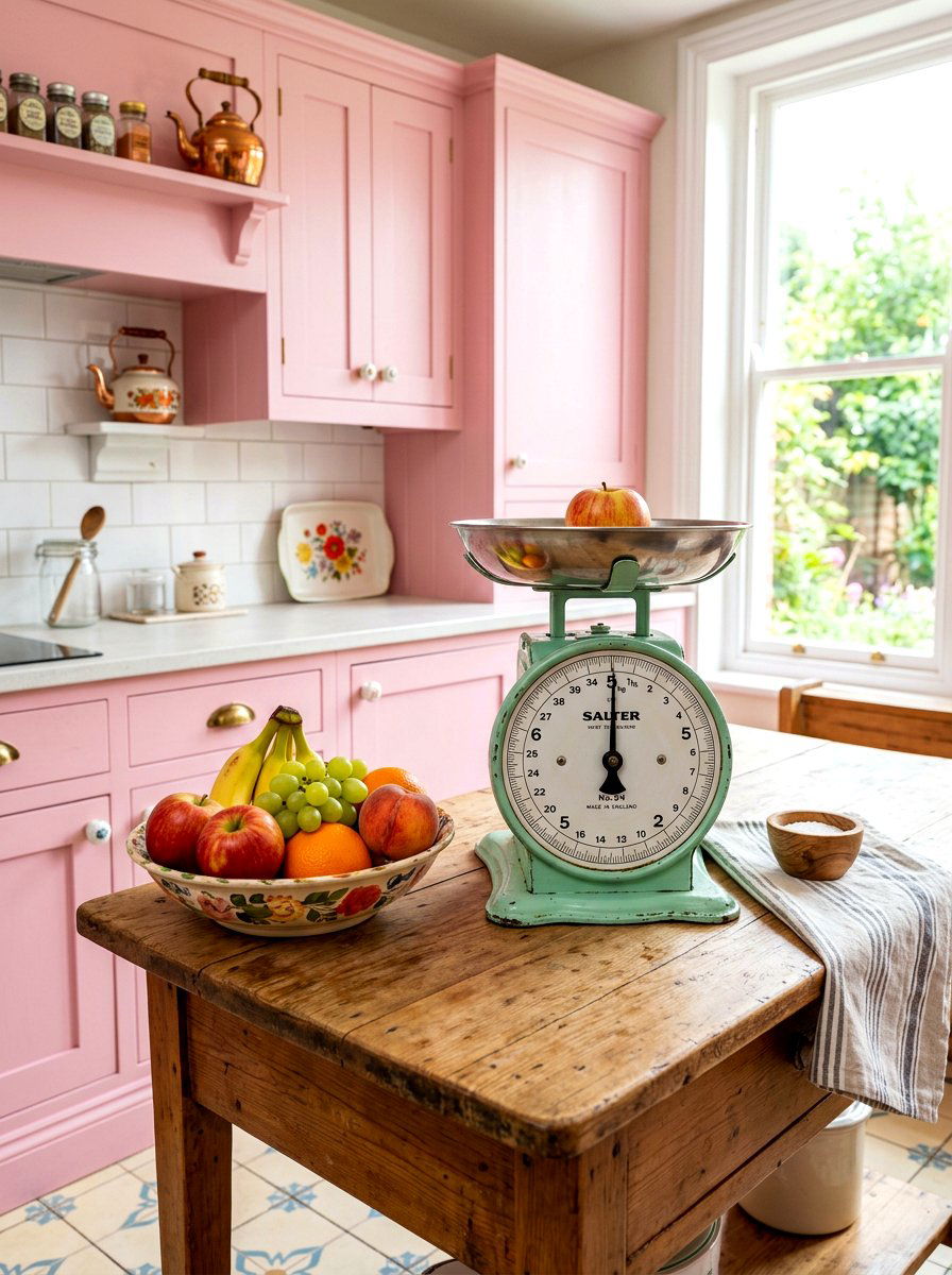Vintage kitchen scales - 30 coquette kitchen ideas