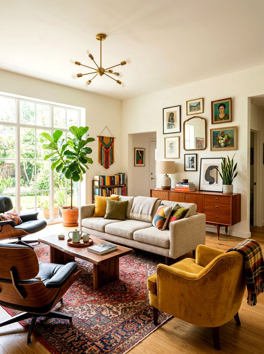 Vintage modern living room - 30 intentional living room ideas