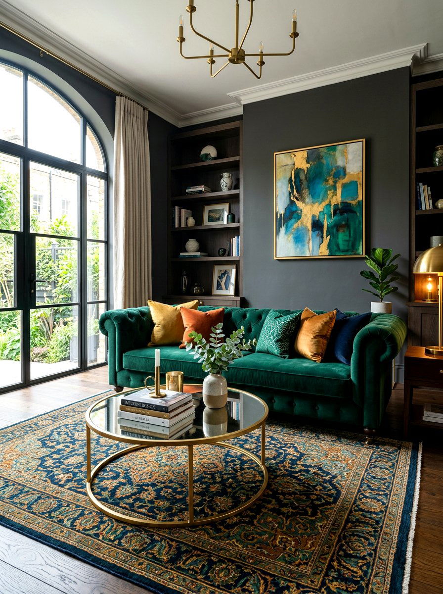 Vintage moody office - 30 moody office ideas