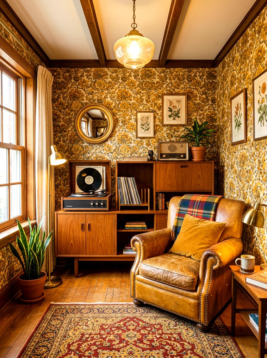 Vintage ochre living room - 30 ochre living room ideas