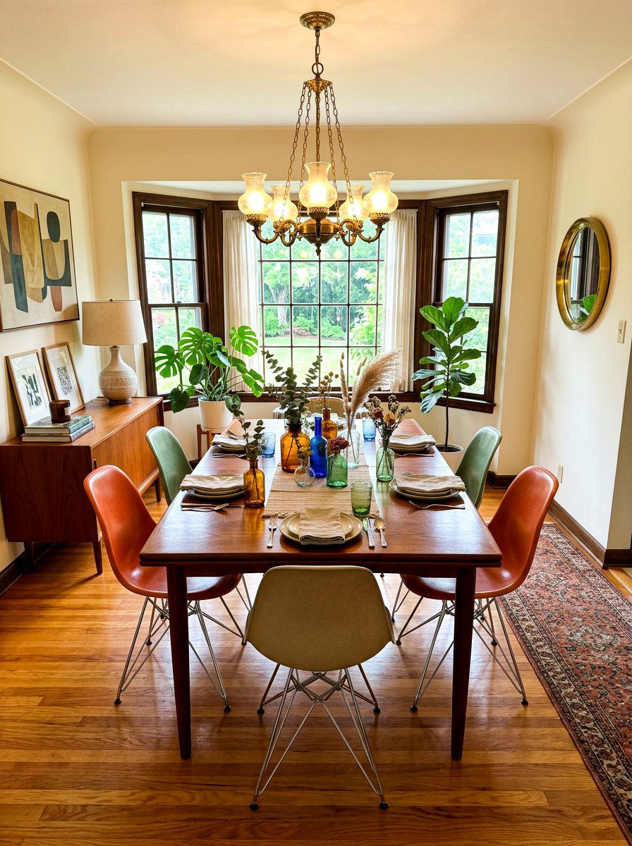 Vintage rectangular dining room - 30 rectangular dining room ideas