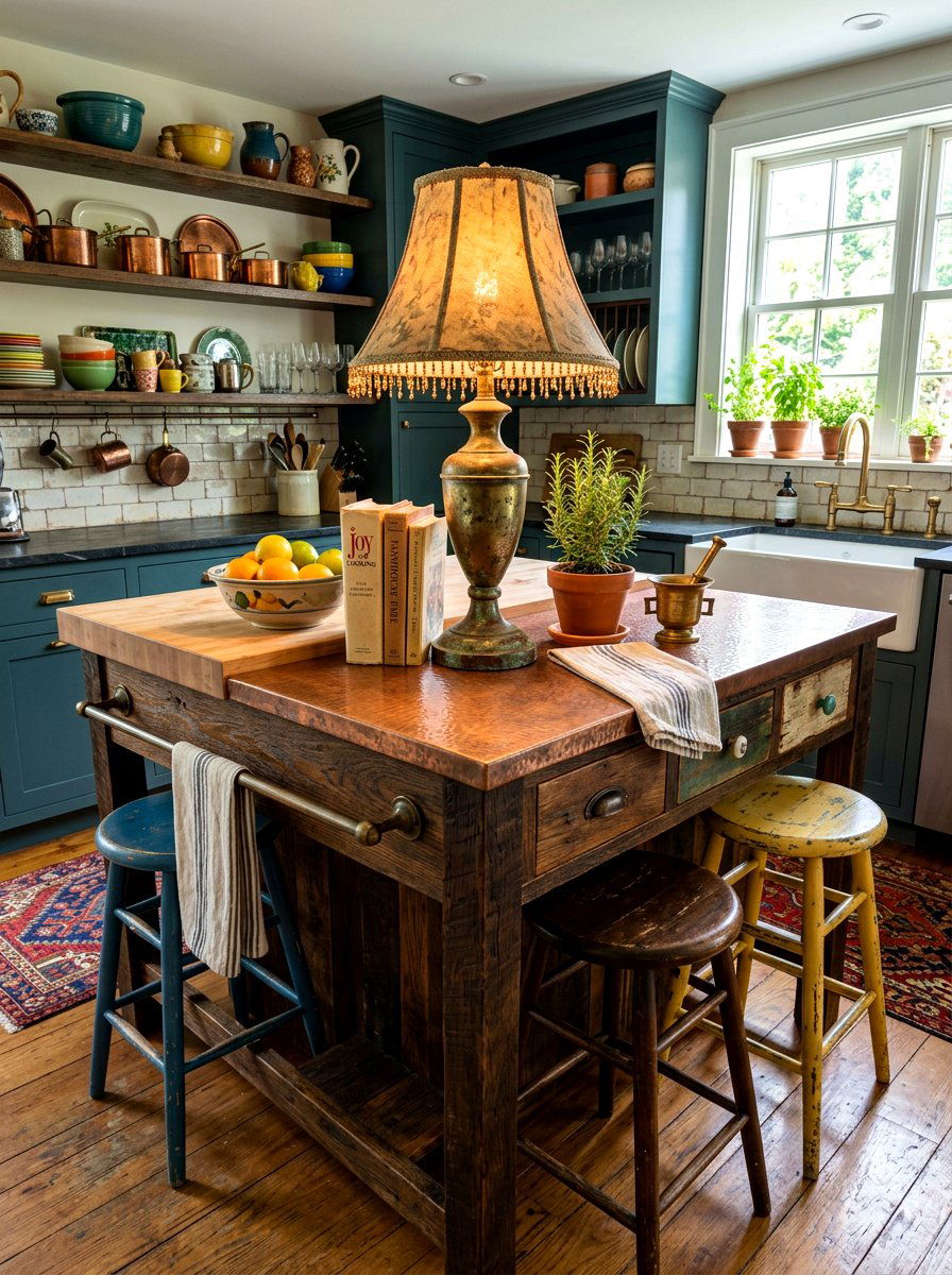 Vintage style lamp kitchen island - 30 table lamp kitchen island ideas