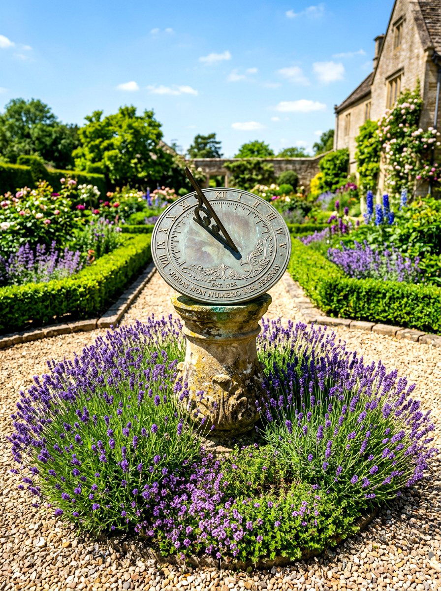 Vintage sundials - 30 vintage garden decor ideas