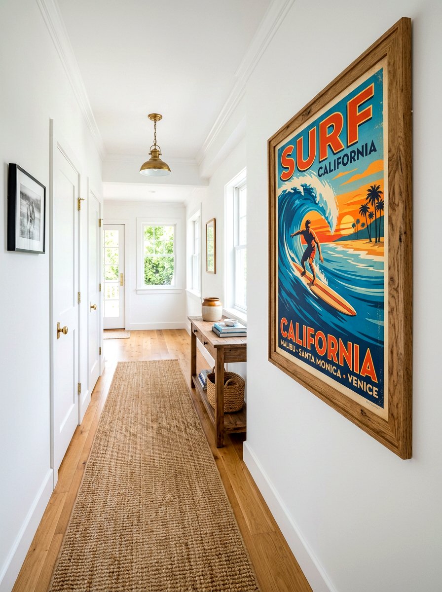 Vintage surf poster - 30 surf shack decor ideas
