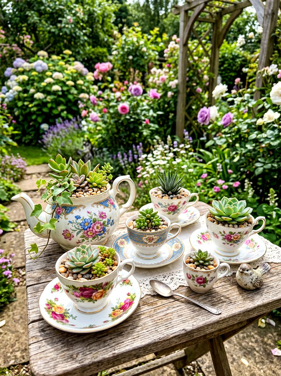30 Vintage Garden Decor Ideas to Add Charming Cottage Style