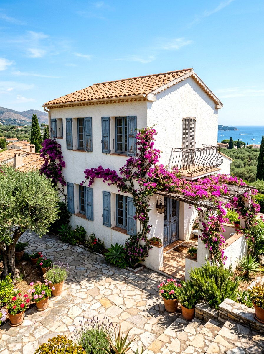 Vintage window shutters - 30 Mediterranean summer decor ideas