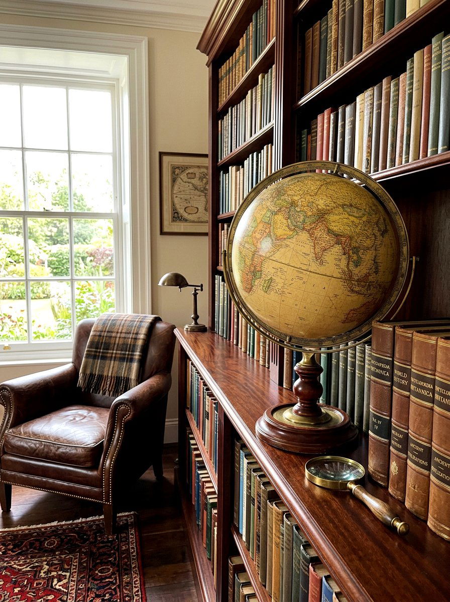 Vintage world globe - 30 flea market decor ideas