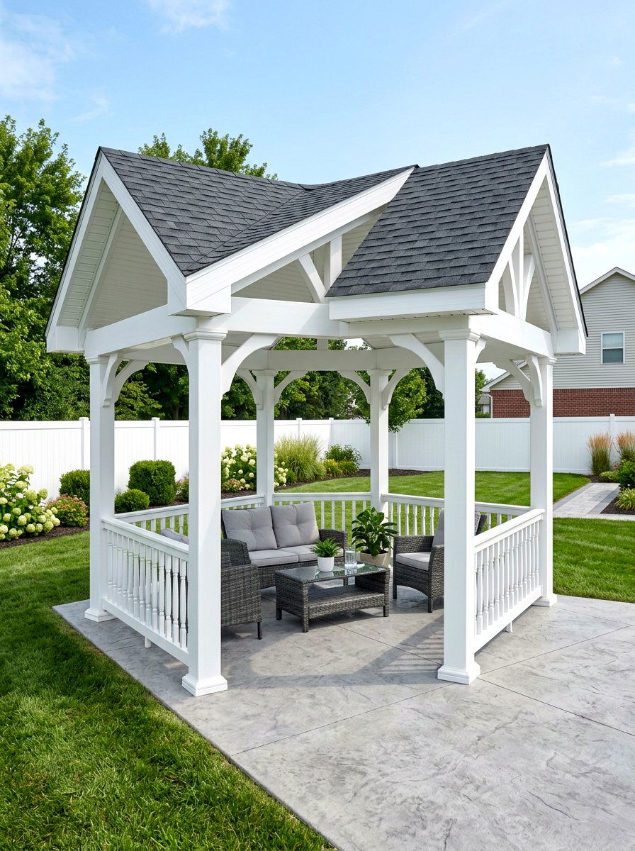 Vinyl Backyard Pavilion - 30 backyard pavilion ideas