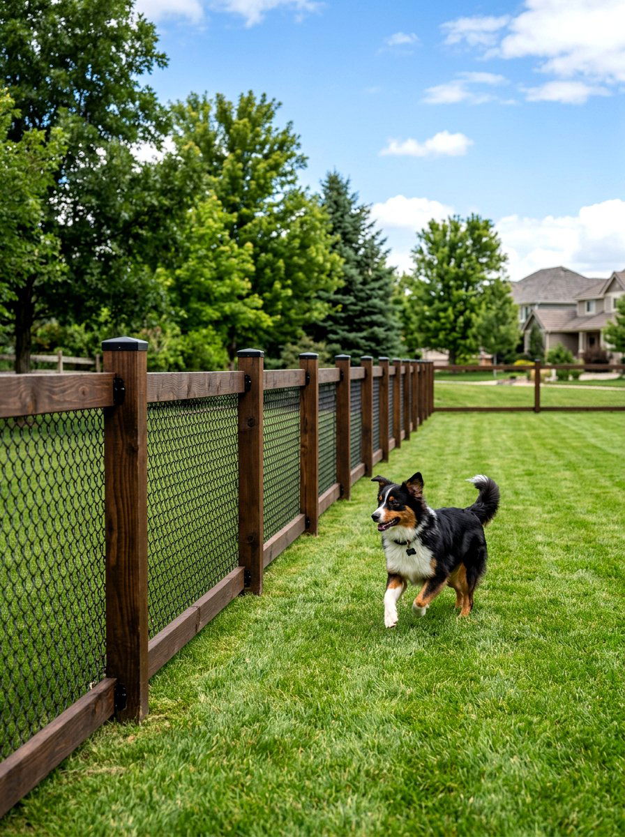 Vinyl Coated Mesh Yard - 30 dog fence ideas