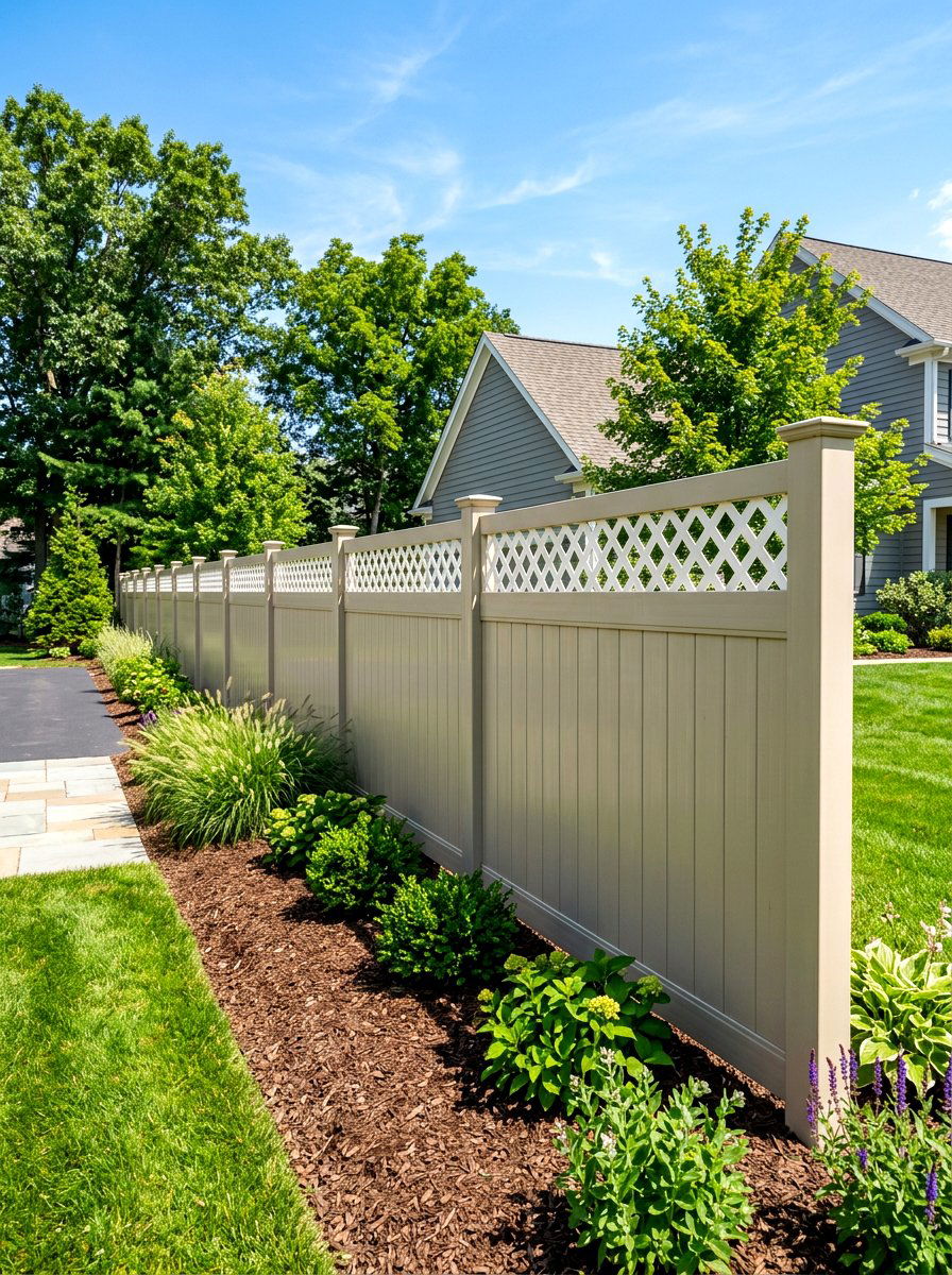 Vinyl Fencing Panel - 30 AC unit landscaping ideas