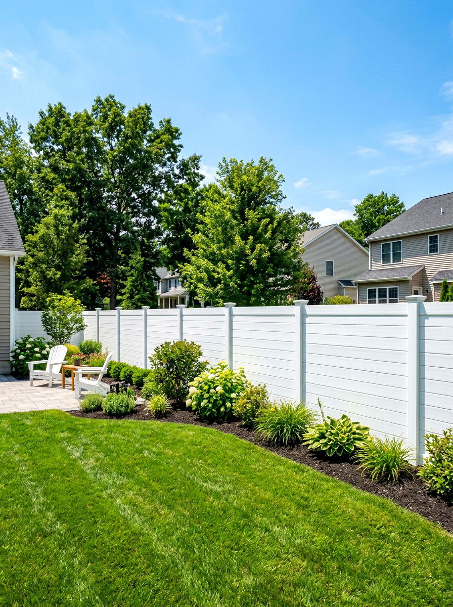 Vinyl Horizontal Fence - 30 horizontal fence ideas