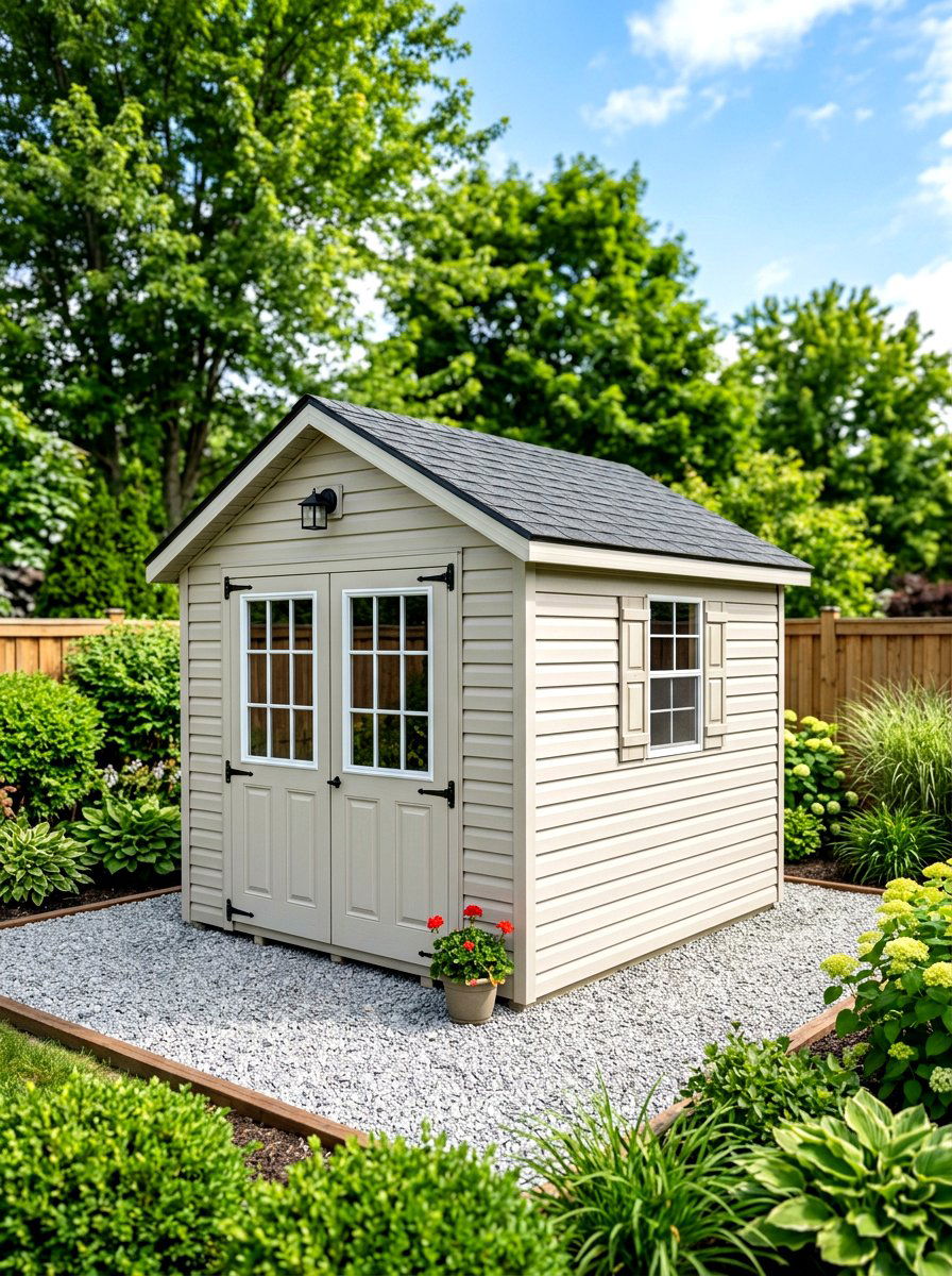 Vinyl Storage Shed - 30 outdoor storage shed ideas