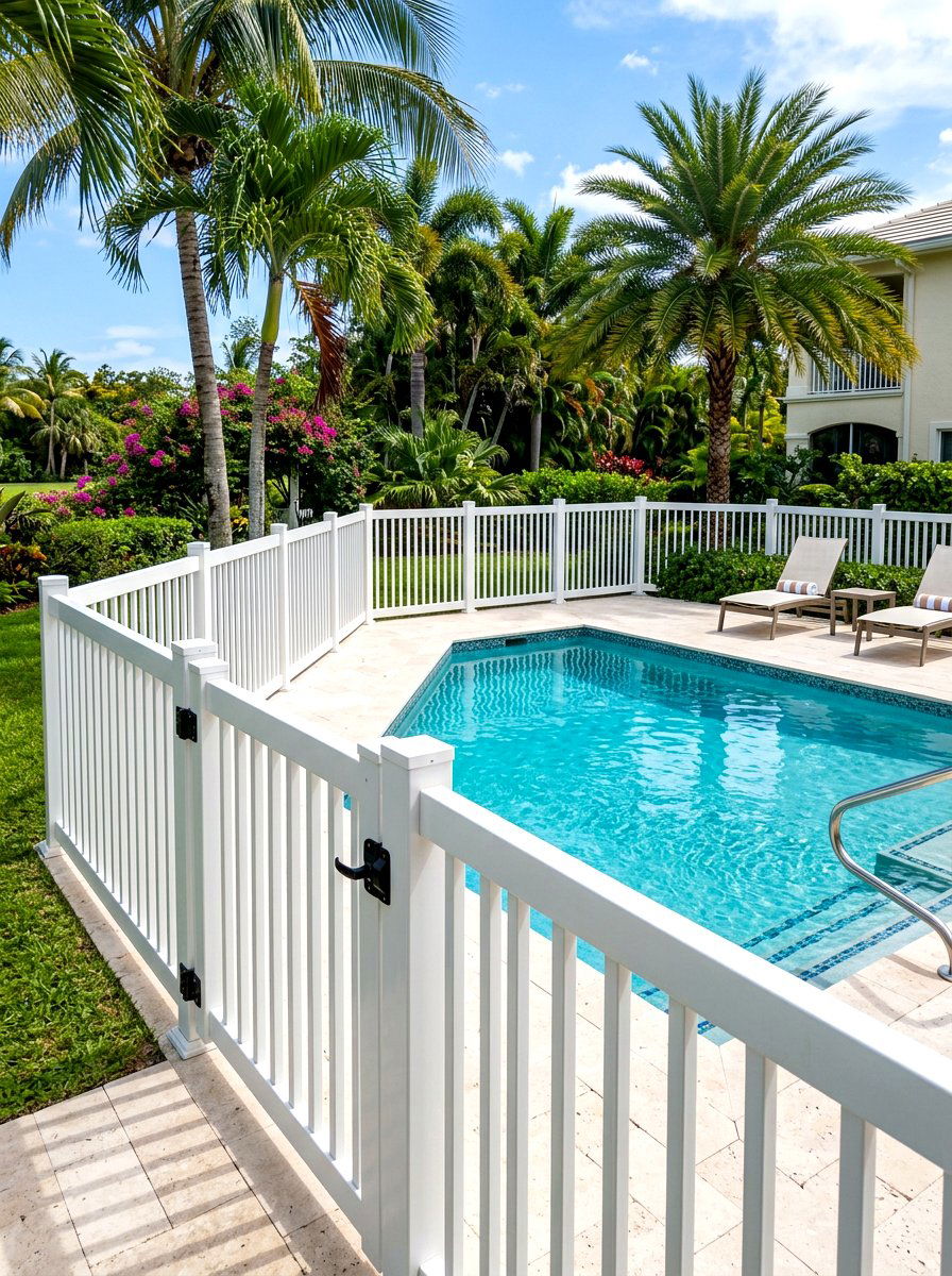 Vinyl pool fence - 30 vinyl fence ideas
