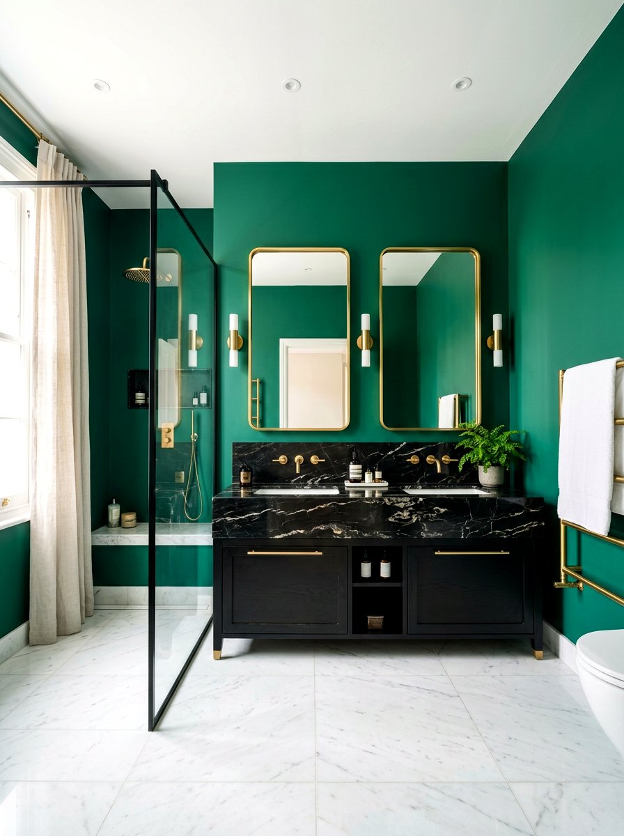 Viridian Green Bathroom Aesthetic - 30 green bathroom ideas
