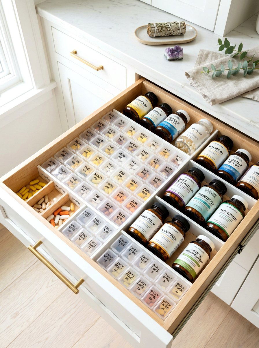 Vitamin And Pill Organizer - 30 kitchen drawer pantry ideas