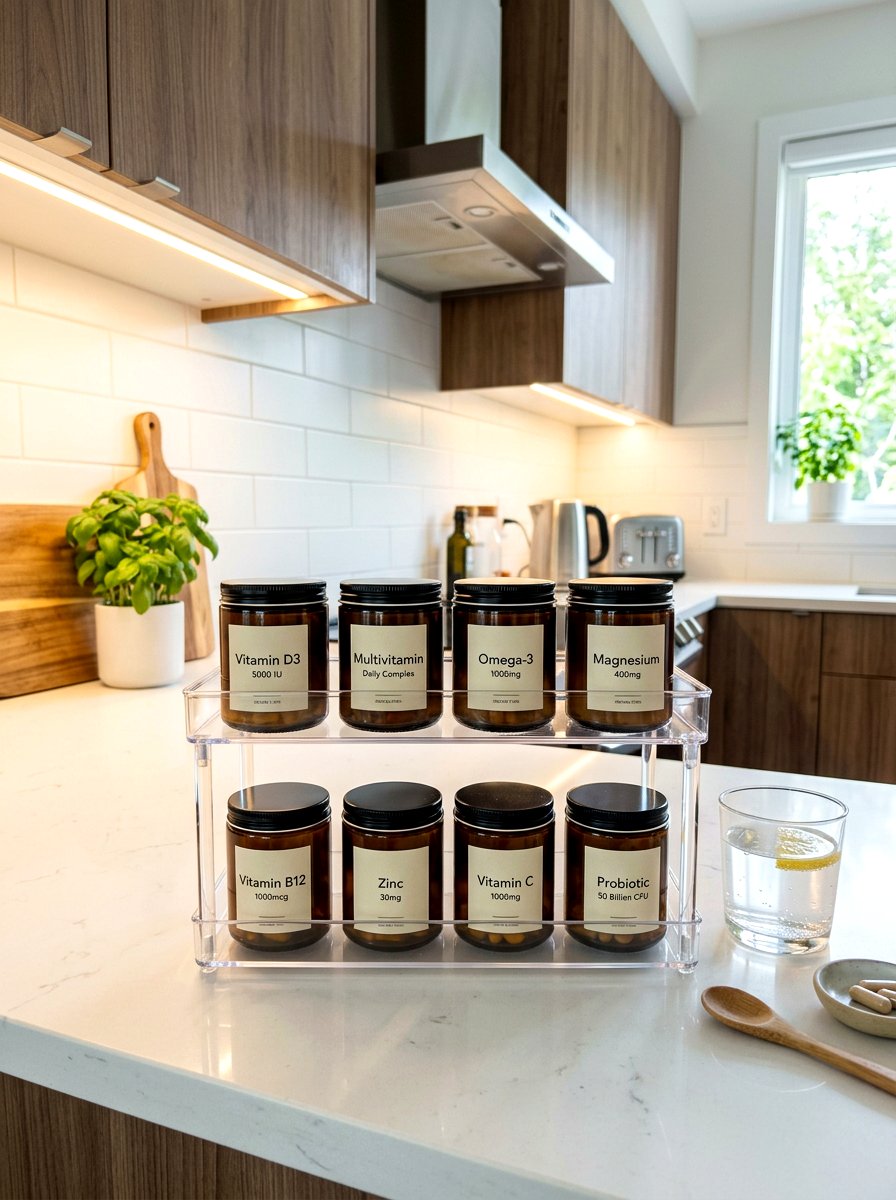 Vitamin Supplement Shelf - 30 self care station ideas