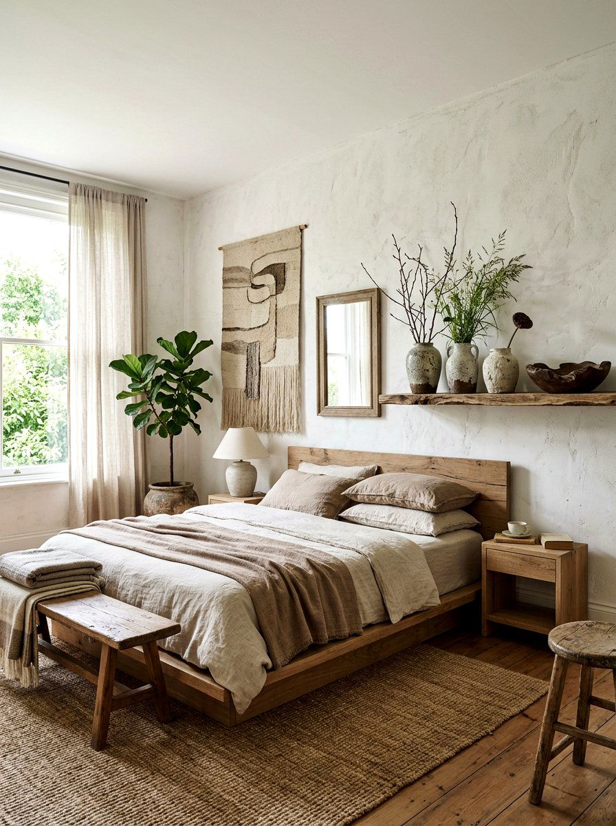 Wabi Sabi Decor - 30 Japandi bedroom ideas