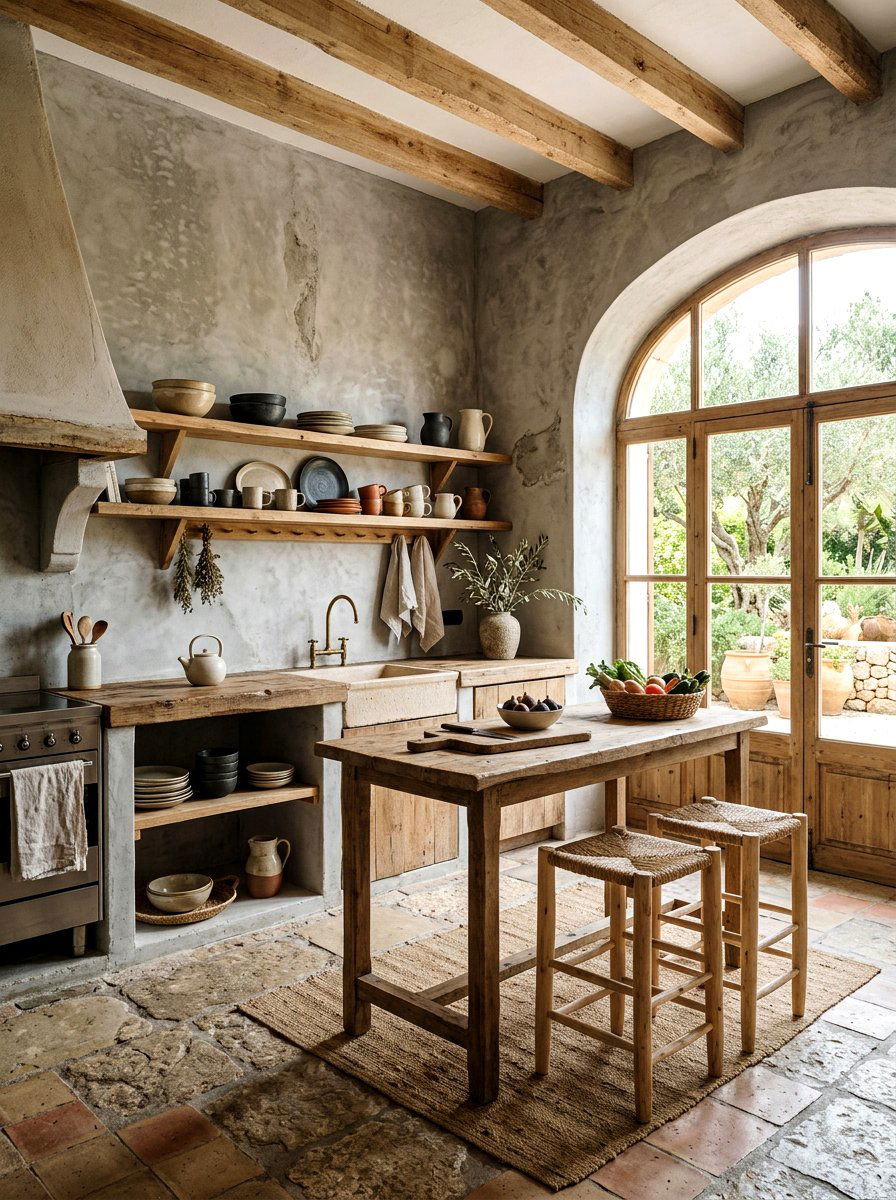 Wabi Sabi Kitchen - 30 tadelakt kitchen ideas