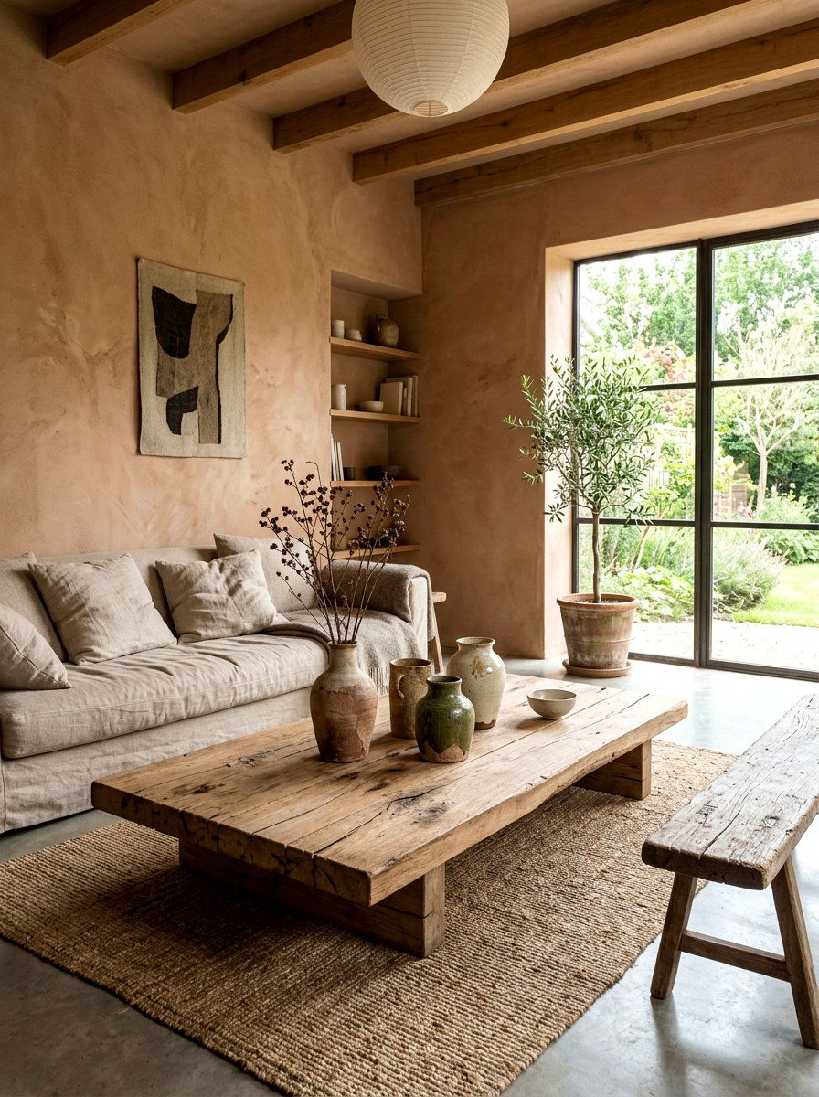 Wabi Sabi Living Room - 30 minimalist living room decor ideas