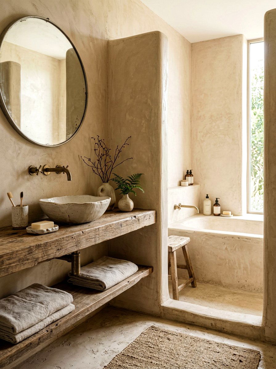 Wabi Sabi Tadelakt - 30 tadelakt bathroom ideas