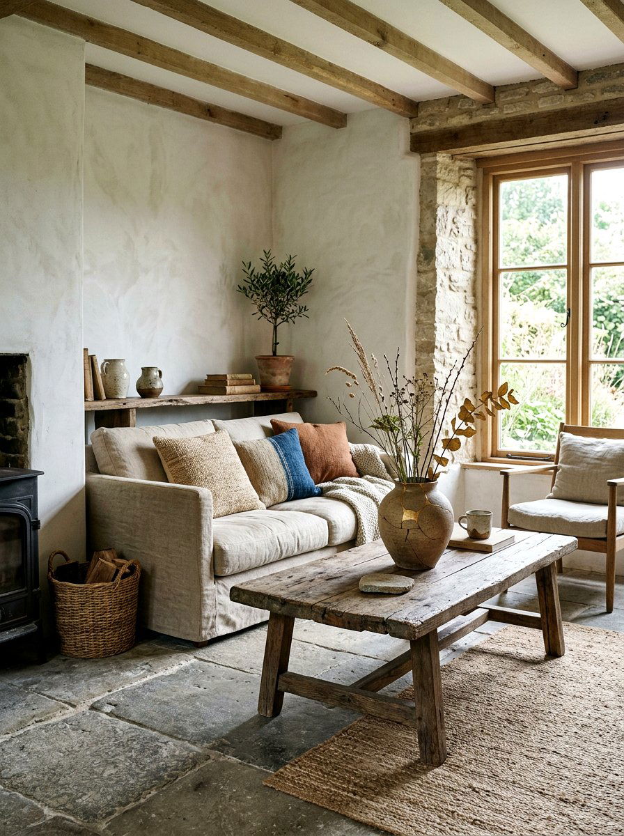Wabi sabi living room - 30 restorative living room ideas