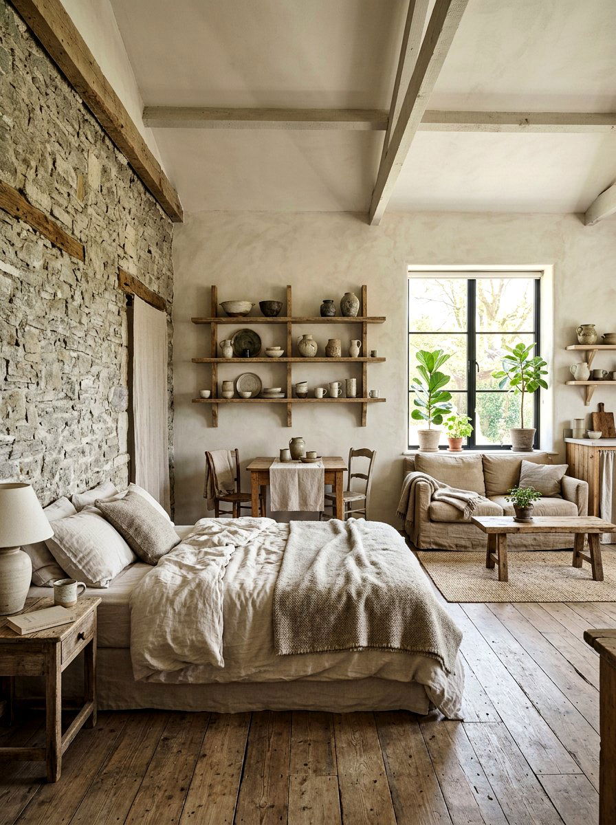 Wabi sabi studio apartment - 30 studio apartment vibe ideas