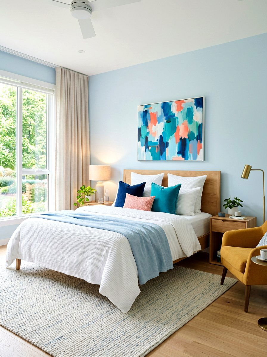 Waffle weave duvet - 30 tactile bedroom decor ideas