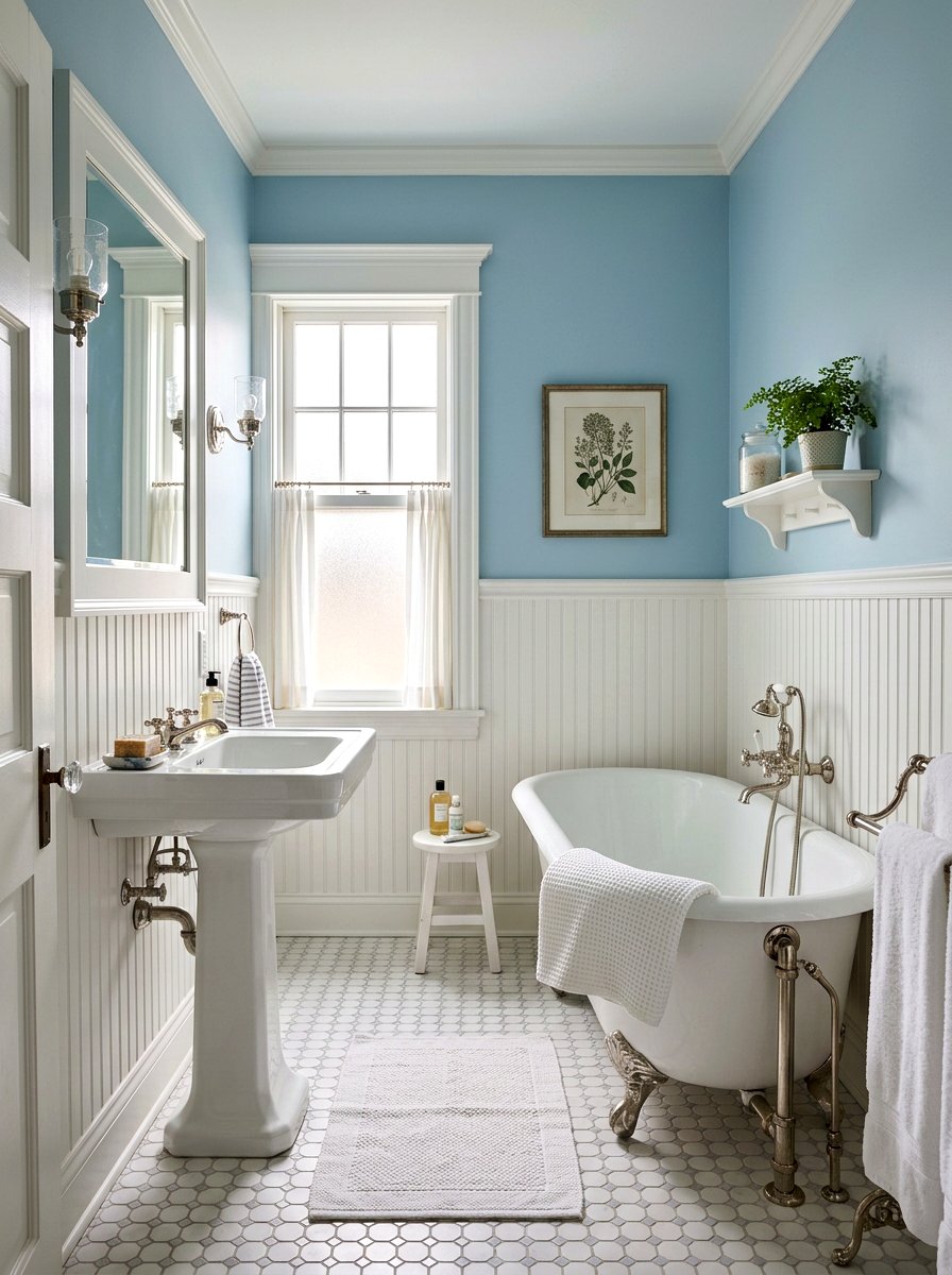 Wainscoting Bathroom Wall - 30 decorative molding ideas