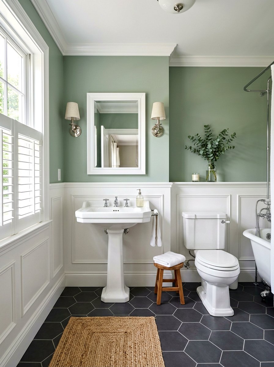 Wainscoting Bathroom Walls - 30 Hamptons bathroom ideas