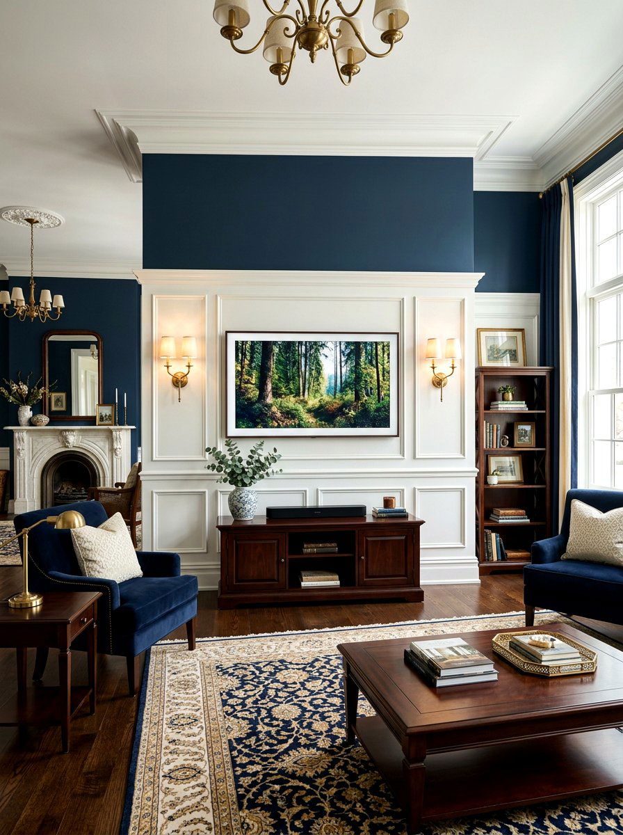 Wainscoting Wall - 30 tv wall ideas